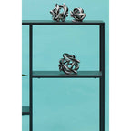 Black Metal Three Tier Shelf Unit