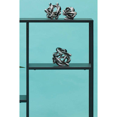 Black Metal Three Tier Shelf Unit