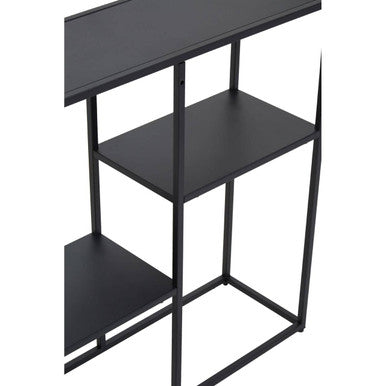 Black Metal Three Tier Shelf Unit