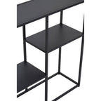 Black Metal Three Tier Shelf Unit