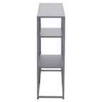 Grey Metal Three Tier Shelf Unit