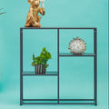 Grey Metal Three Tier Shelf Unit