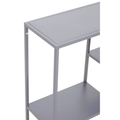 Grey Metal Three Tier Shelf Unit