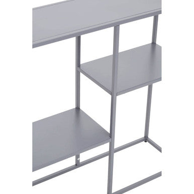 Grey Metal Three Tier Shelf Unit