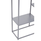 Grey Metal Three Tier Shelf Unit