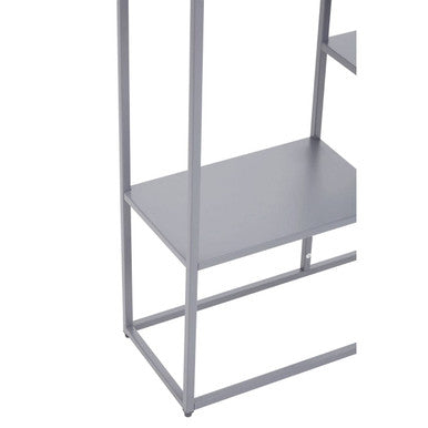 Grey Metal Three Tier Shelf Unit