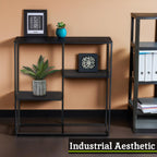 Grey Metal Three Tier Shelf Unit