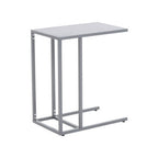 Grey Metal C Shape Side Table