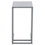 Grey Metal C Shape Side Table