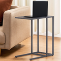 Grey Metal C Shape Side Table