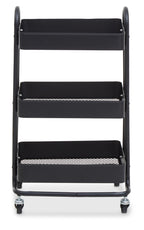 Black Metal Three Tier Trolley