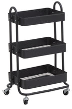 Black Metal Three Tier Trolley