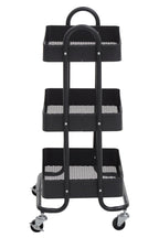 Black Metal Three Tier Trolley