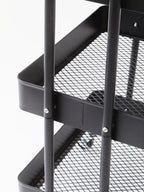 Black Metal Three Tier Trolley