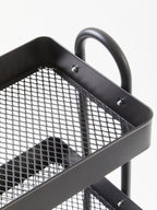 Black Metal Three Tier Trolley