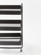 Black Metal Three Tier Trolley