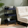 Black Metal Three Tier Trolley