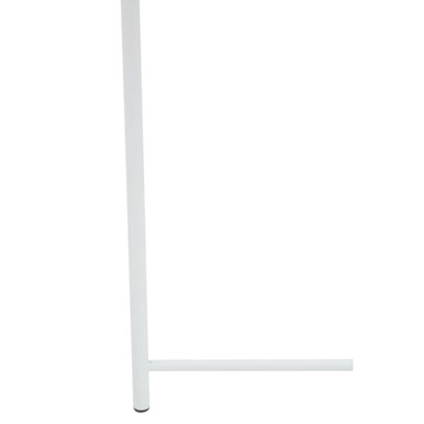 White Metal Round Side Table