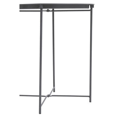 Grey Metal Round Side Table