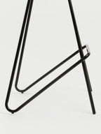 Wooden Bar Stool with Black Finish Legs
