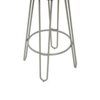 Wooden Bar Stool with Grey Finish Legs