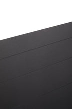 Black Wooden 2 Tier Bookshelf with Cross Detail