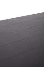 Black Wooden Coffee Table with Lower Shelf