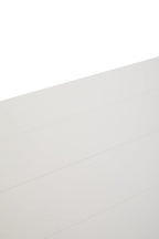 White Wooden 2 Tier Bookshelf with Cross Detail