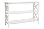 Two Shelf Large White Bookcase