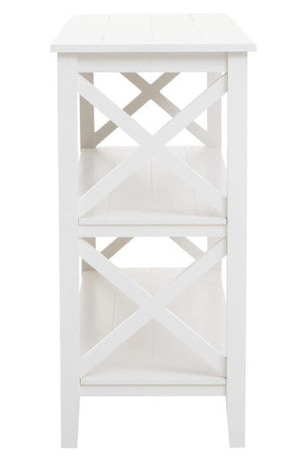 Two Shelf Large White Bookcase