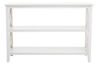 Two Shelf Large White Bookcase