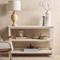 Two Shelf Large White Bookcase