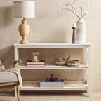 Two Shelf Large White Bookcase