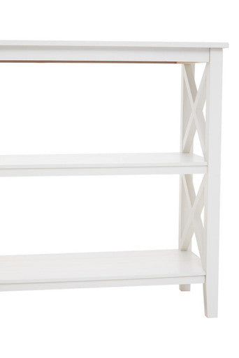 Two Shelf Large White Bookcase