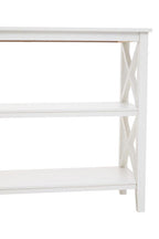 Two Shelf Large White Bookcase