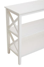 Two Shelf Large White Bookcase