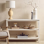Two Shelf Large White Bookcase