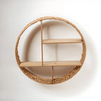 Water Hyacinth and Metal Wall Shelf
