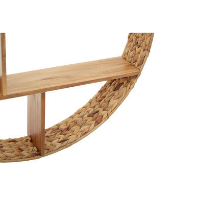 Water Hyacinth and Metal Wall Shelf