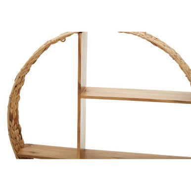 Water Hyacinth and Metal Wall Shelf