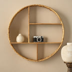 Water Hyacinth and Metal Wall Shelf