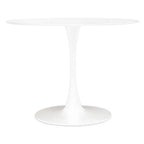 White Small Round Dining Table
