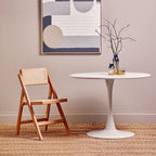 White Small Round Dining Table