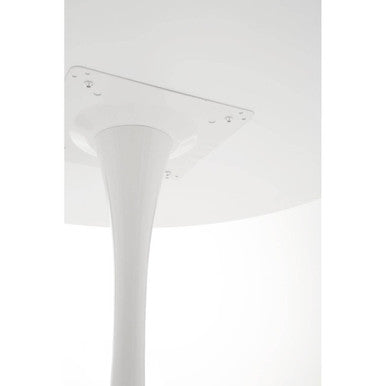 White Small Round Dining Table