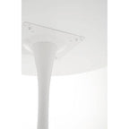 White Small Round Dining Table