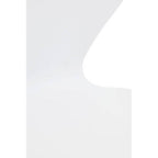 White Seat and Gold Finish Legs Dining Chair