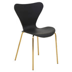 Dining Chair with Black Seat