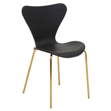 Dining Chair with Black Seat