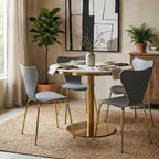 Dining Chair with Grey Seat
