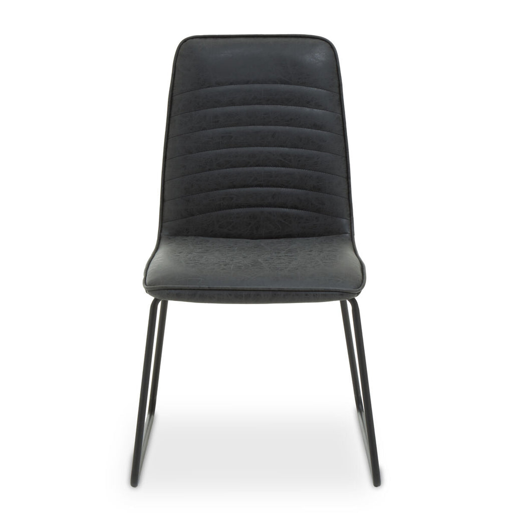 Black Leather Effect Chair